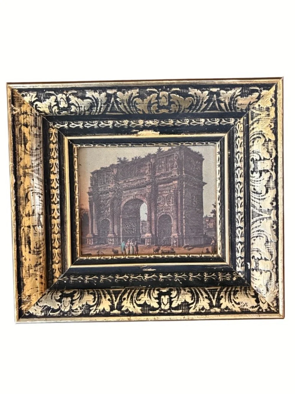 VINTAGE➕MCM Windsor Art Roman Ruins Triptych Set Of 3